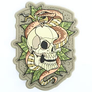 Mil-Spec Monkey 3D Rubber Patch mit Klettflche Skull Snake 2 multicam