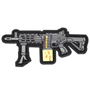 G&G 3D Rubber Patch LMG Airsoft Light Machine Gun schwarz