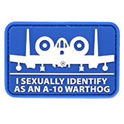 Mil-Spec Monkey 3D Rubber Patch mit Klettflche A10 Sexual blau/wei