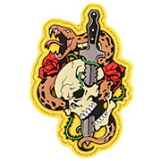 Mil-Spec Monkey 3D Rubber Patch mit Klettflche Skull Snake 1 fullcolor