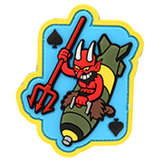 Mil-Spec Monkey 3D Rubber Patch mit Klettflche Devil Bomber fullcolor