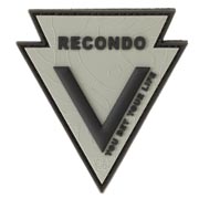 JTG 3D Rubber Patch mit Klettflche Recondo You Bet Your Life steingrau/schwarz