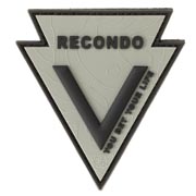 JTG 3D Rubber Patch mit Klettflche Recondo You Bet Your Life steingrau-schwarz