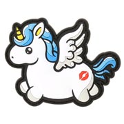 JTG 3D Rubber Patch mit Klettflche Flying Unicorn Kiss my Ass fullcolor