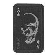 M-Tac Patch mit Klettflche Face of War schwarz/grau