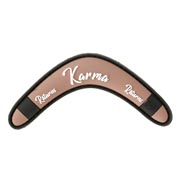 JTG 3D Rubber Patch mit Klettfläche Karma Returns Boomerang coffebrown