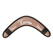 JTG 3D Rubber Patch mit Klettflche Karma Returns Boomerang coffebrown