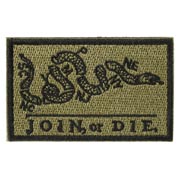 JTG Patch mit Klettflche Join or Die SF ranger green