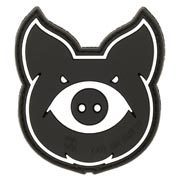 JTG 3D Rubber Patch mit Klettflche Monster Pig swat