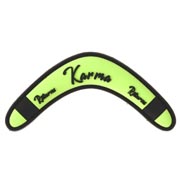 JTG 3D Rubber Patch mit Klettflche Karma Returns Boomerang limegreen