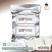 Emergency Food Energy Riegel Zero wrzig 120 g Langzeitlebensmittel - Ideal fr Outdoor, Notvorrat und Krisenvorsorge