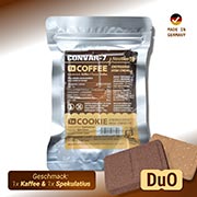 Convar-7 Riegel High Energy Bar NextGen Duo Kaffee & Spekulatius 120 g Langzeitlebensmittel - Ideal fr Outdoor, Notvorrat u