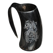 Krug Fenrir aus Bffelhorn 350-450 ml