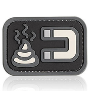 3D Rubber Patch mit Klettflche Shit Magnet swat