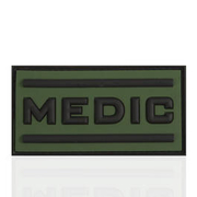 3D Rubber Patch Black Medic forest