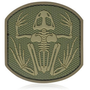 3D Rubber Patch Frog Skeleton multicam