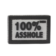 101 INC 3D Rubber Patch 100% Asshole grau/schwarz