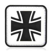 3D Rubber Patch mit Klettflche Eisernes Kreuz wei/schwarz