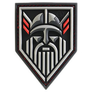 JTG 3D Rubber Patch mit Klettflche Odin blackops/rot