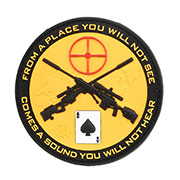 JTG 3D Rubber Patch mit Klettflche Sniper orange/schwarz