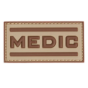 3D Rubber Patch mit Klettflche Medic desert