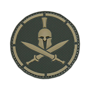 Mil-Spec Monkey 3D Rubber Patch mit Klettflche Spartan Helmet multicam