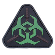 Mil-Spec Monkey 3D Rubber mit Klettflche Patch Outbreak Response schwarz/grn