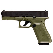 Glock 17 Gen5 Luftpistole CO2-Blowback Kal. 4,5 mm Stahl-BB Metallschlitten Battlefield Green