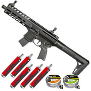 Thumbnail Farbe Sig Sauer MPX CO2 Gen.2 Luftgewehr Set 4,5 mm mit 5 x 88 g CO2 Kapseln, 2 Dosen Max Tactical Diabolos Kal. 4,5mm