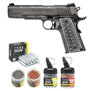 Sig Sauer 1911 WTP Special Edition CO2 Pistole 4,5 mm - Komplettset mit CO2, Stahlkugeln & Kupfer-BBs