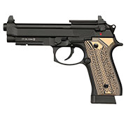 Thumbnail Farbe KLI M92A1 Optic Ready CO2 Luftpistole Kal. 4,5 mm BB Vollmetall Blowback schwarz - G10 Grip Edition