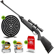 Thumbnail Farbe SET H�mmerli Black Force 400 Luftgewehr 4,5 mm Diabolo mit Zielfernrohr 4x32, 1000 Diabolos & APS Popper