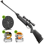 Thumbnail Farbe SET H�mmerli Black Force 400 Luftgewehr 4,5 mm Diabolo mit Zielfernrohr 4x32, Target Ziel & 1000 Diabolos