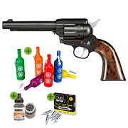 Thumbnail Farbe Marlin CO2 Revolver 4,5 mm BB Set mit 6 Shooting Bottles, 1500 Stahl BBs & 5 CO2 Kapseln