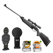 Thumbnail Farbe SET H�mmerli Black Force 400 Luftgewehr 4,5 mm Diabolo mit Zielfernrohr 4x32, 1000 Diabolos & 2 �bungszielen
