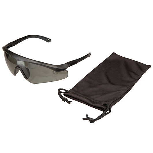 Revision ballistische Schutzbrille Sawfly Legacy MAX-Wrap Basic Kit schwarz Glasfarbe rauch-getnt