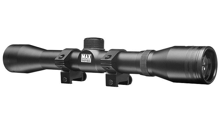 Max Tactical Zielfernrohr 4x32 inkl. Ringe für 22 mm Schiene Bild 3