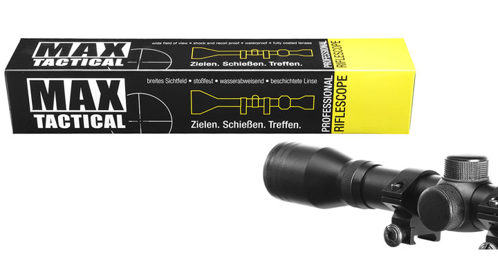 Max Tactical Zielfernrohr 4x32 inkl. Ringe für 22 mm Schiene Bild 4