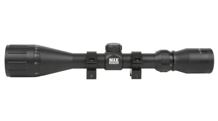 Max Tactical Zielfernrohr 3-9x40AO inkl. Ringe für 22 mm Schiene Bild 1