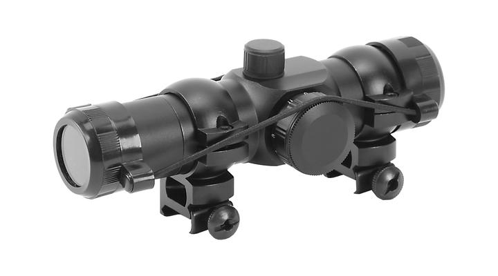 Max Tactical Leuchtzielgerät 1x30 Red Dot inkl. Ringe für 22 mm Schiene Bild 3