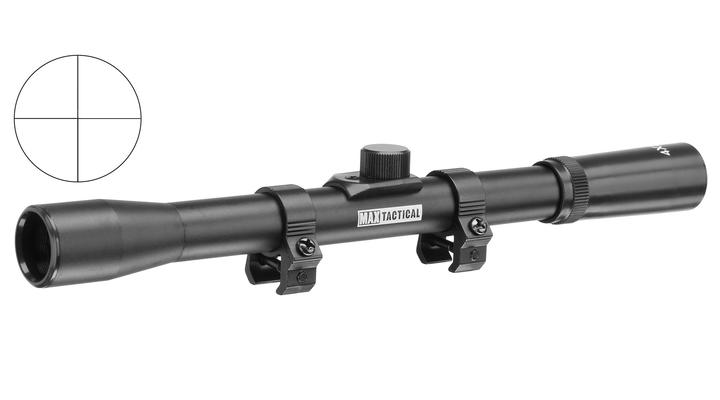 Max Tactical Zielfernrohr 4x20 mit Montage für 11 mm Schiene