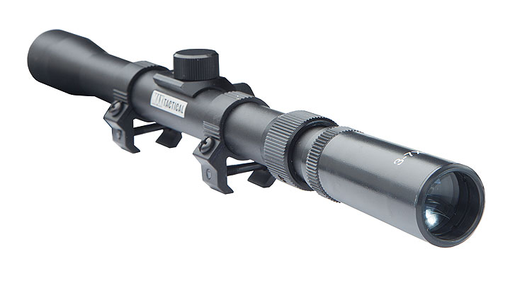 Max Tactical Zielfernrohr 3-7x20 mit Montageringe für 11 mm Schiene Bild 3