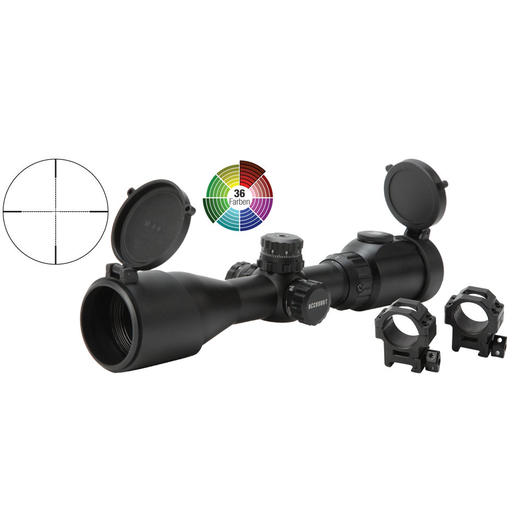 UTG Accushot EZ-Tap 2-7x44 Scout Zielfernrohr beleuchtet / Mil-Dot / 36 Colors