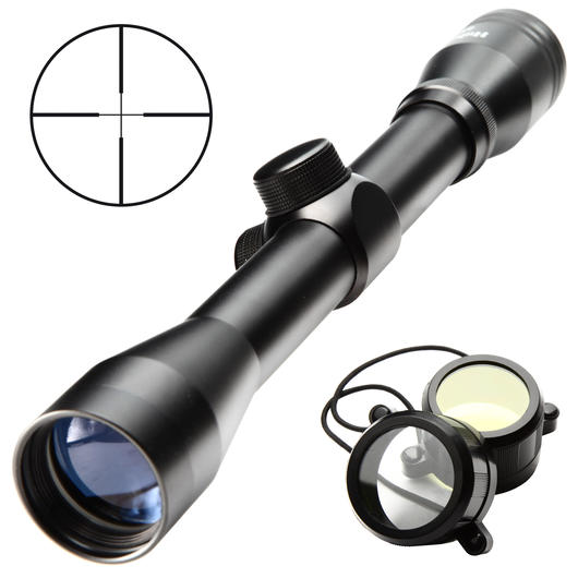 Hubertus Zielfernrohr 4x32 schwarz