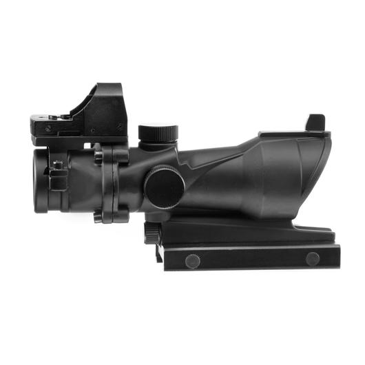 Aim-O TA01 Style Scope 4x32 beleuchtet mit Mini Red Dot schwarz AO 5320-BK Bild 4