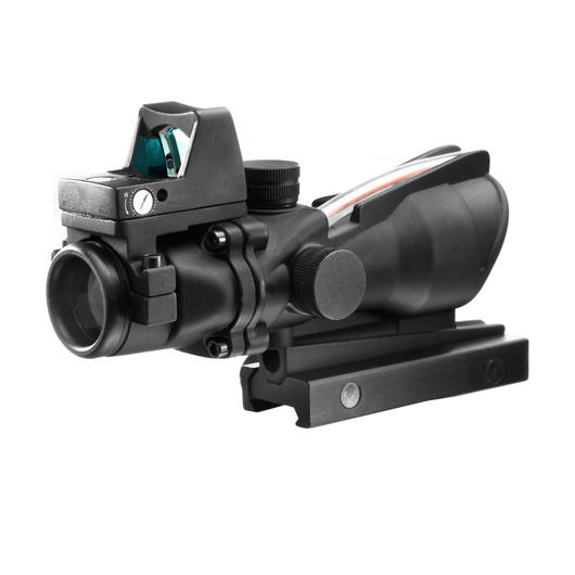 Aim-O TA01 Style Scope 4x32 Fiber bel. m.Micro RedDot Visier schwarz AO 1003-BK Bild 1