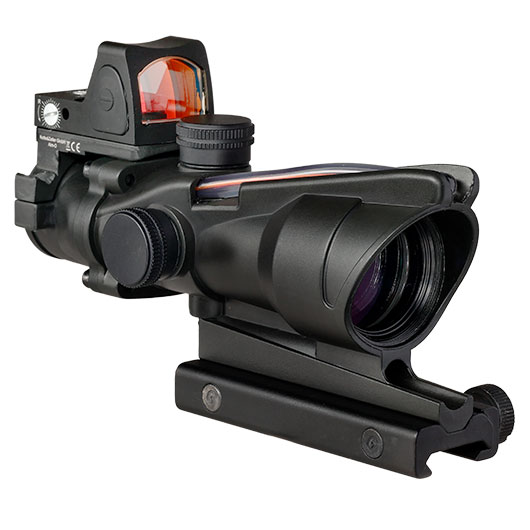 Aim-O TA01 Style Scope 4x32 Fiber bel. m.Micro RedDot Visier schwarz AO 1003-BK Bild 2