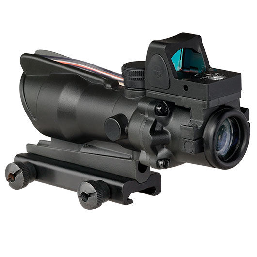 Aim-O TA01 Style Scope 4x32 Fiber bel. m.Micro RedDot Visier schwarz AO 1003-BK Bild 4