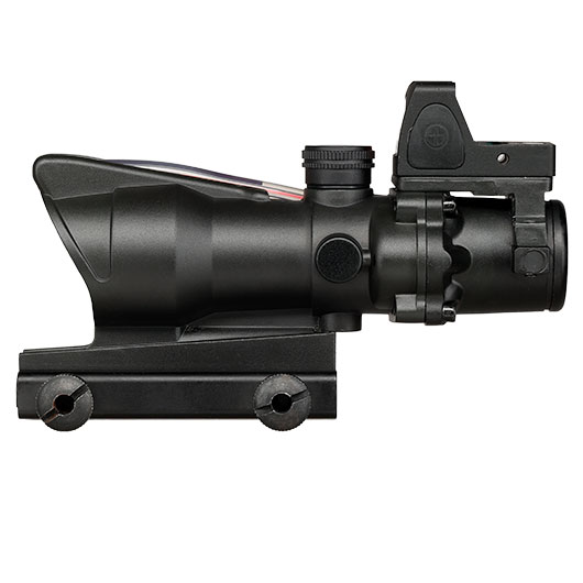 Aim-O TA01 Style Scope 4x32 Fiber bel. m.Micro RedDot Visier schwarz AO 1003-BK Bild 5