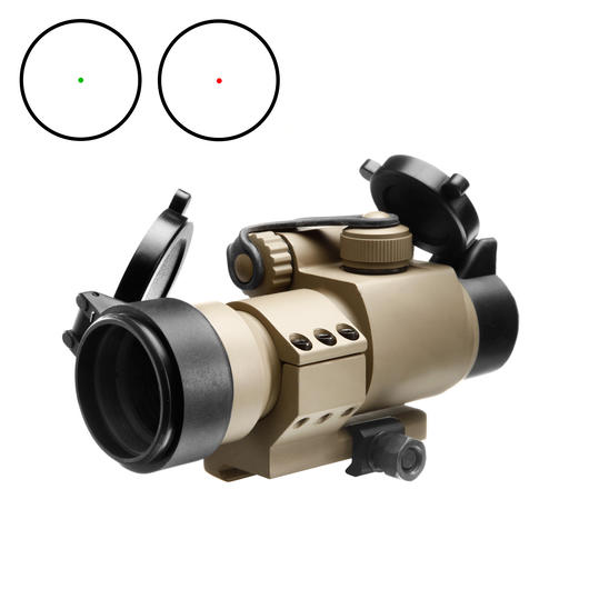 Aim-O Military-2 Type Red Dot Zielgert mit L-Mount Tan AO 5020-DE